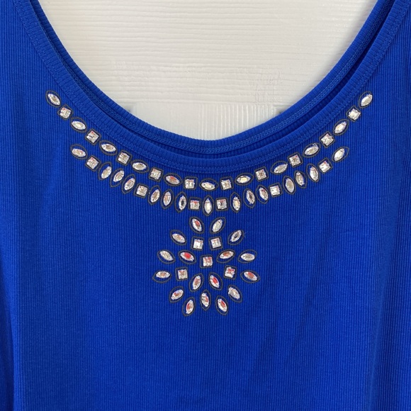 New York & Company Cobalt Tank Top - Picture 2 of 4